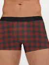 Мужские трусы боксеры / Бордовая клетка
