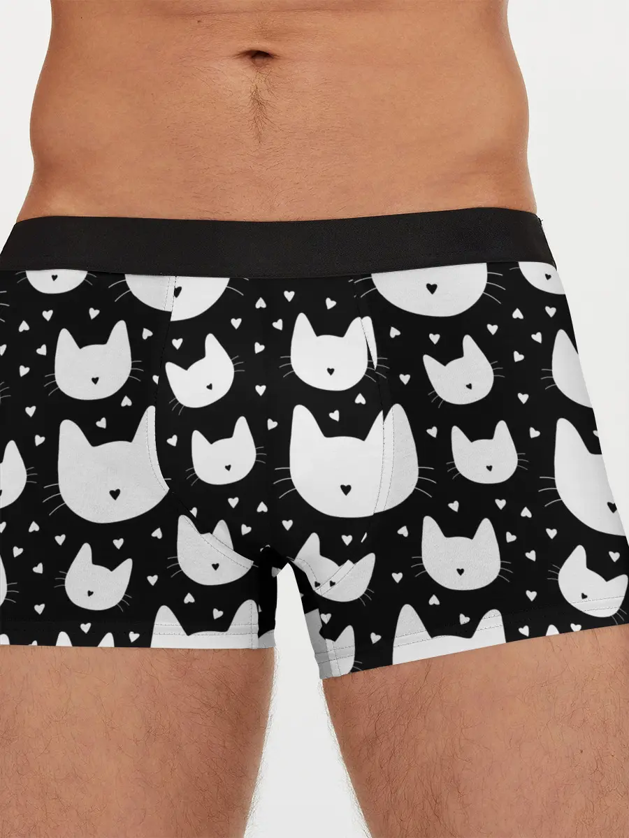 Мужские трусы боксеры / Love Cats Pattern