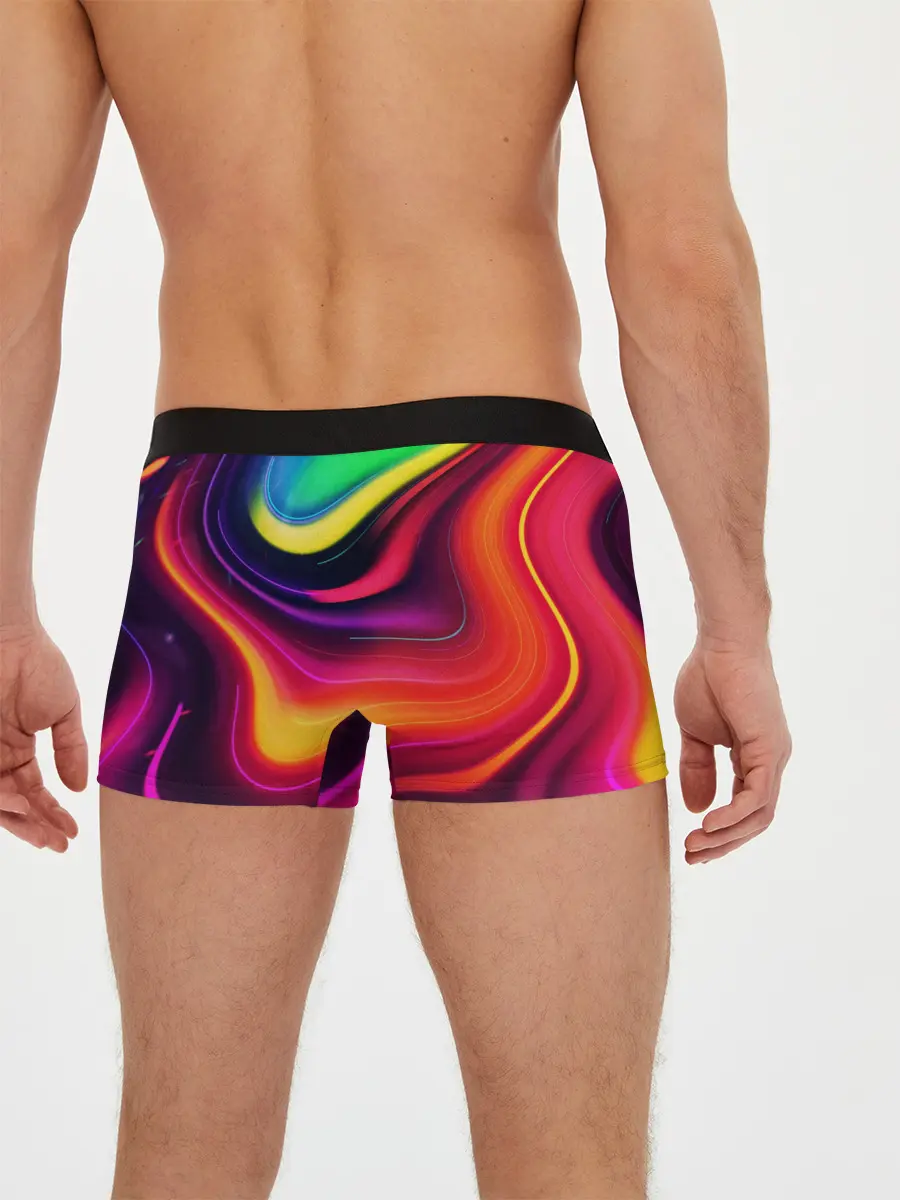 Мужские трусы боксеры / Неоновые пятна