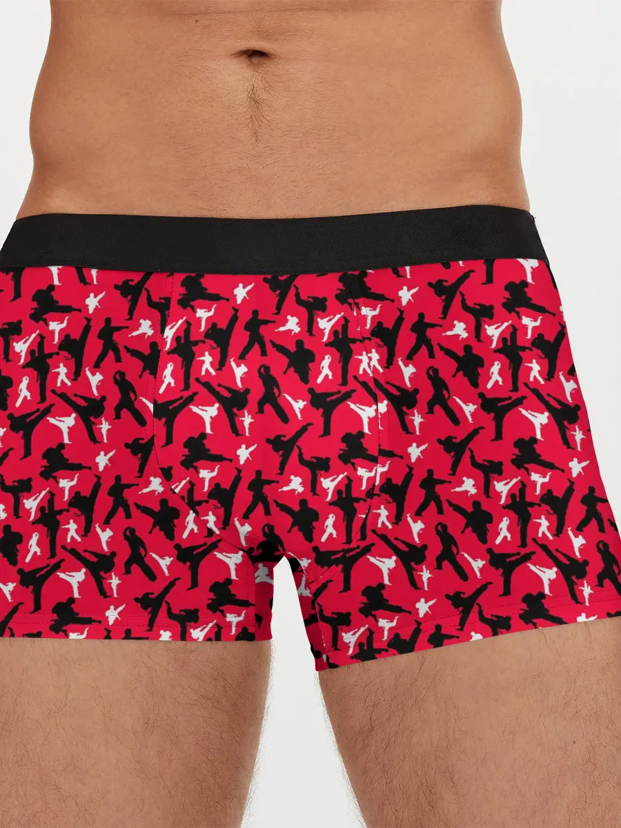 Мужские трусы боксеры / Белый Каратист против Черного