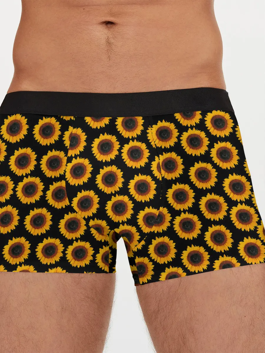 Мужские трусы боксеры / ПОДСОЛНУХИ | РАСТЕНИЯ
