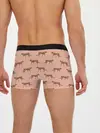 Мужские трусы боксеры / Гепарды на розовом