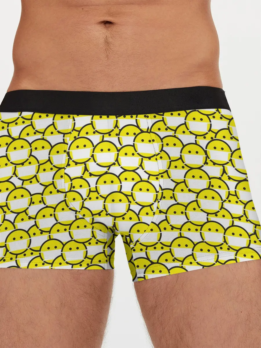 Мужские трусы боксеры / Смайлики в Масках