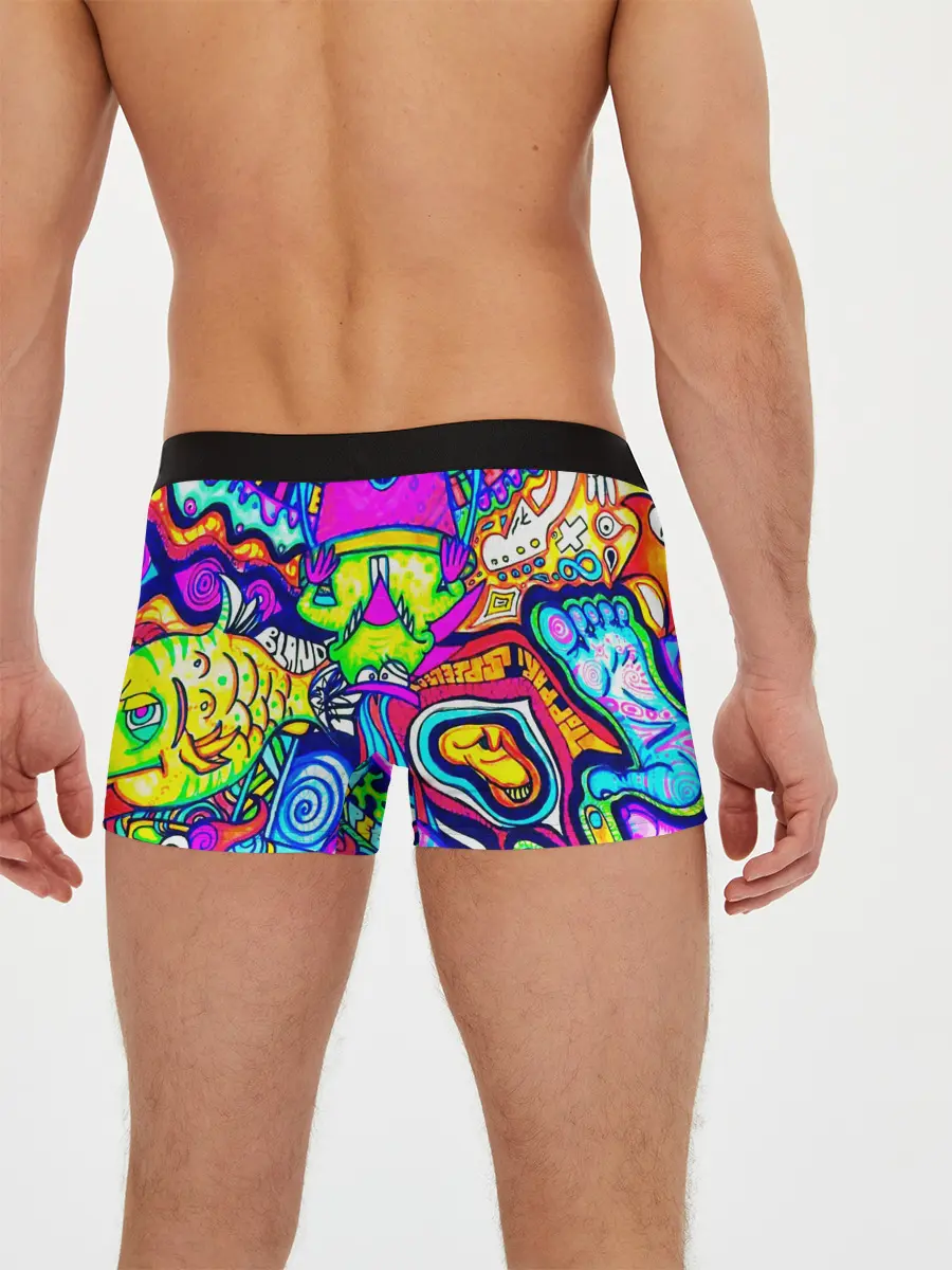 Мужские трусы боксеры / КИСЛОТНЫЕ РИСУНОК