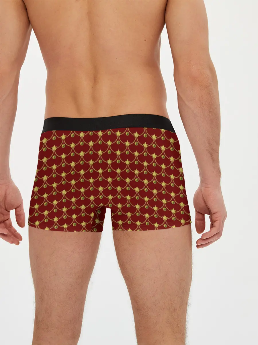 Мужские трусы боксеры / Ёлочные Звёзды