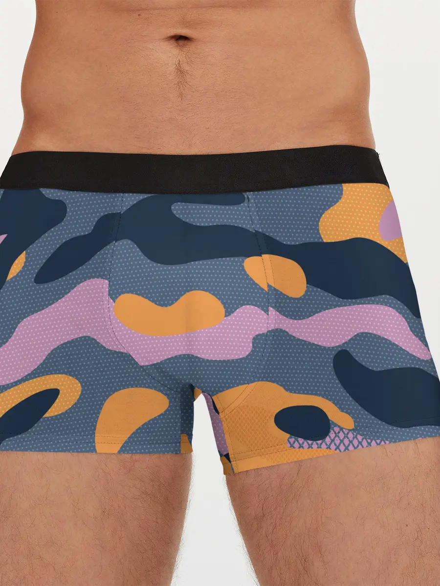 Мужские трусы боксеры / Спортивный милитари