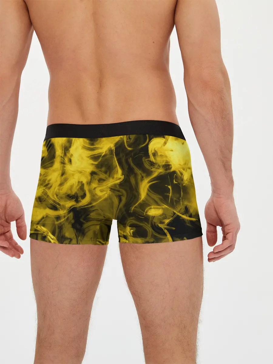 Мужские трусы боксеры / Желтый Неоновый Дым