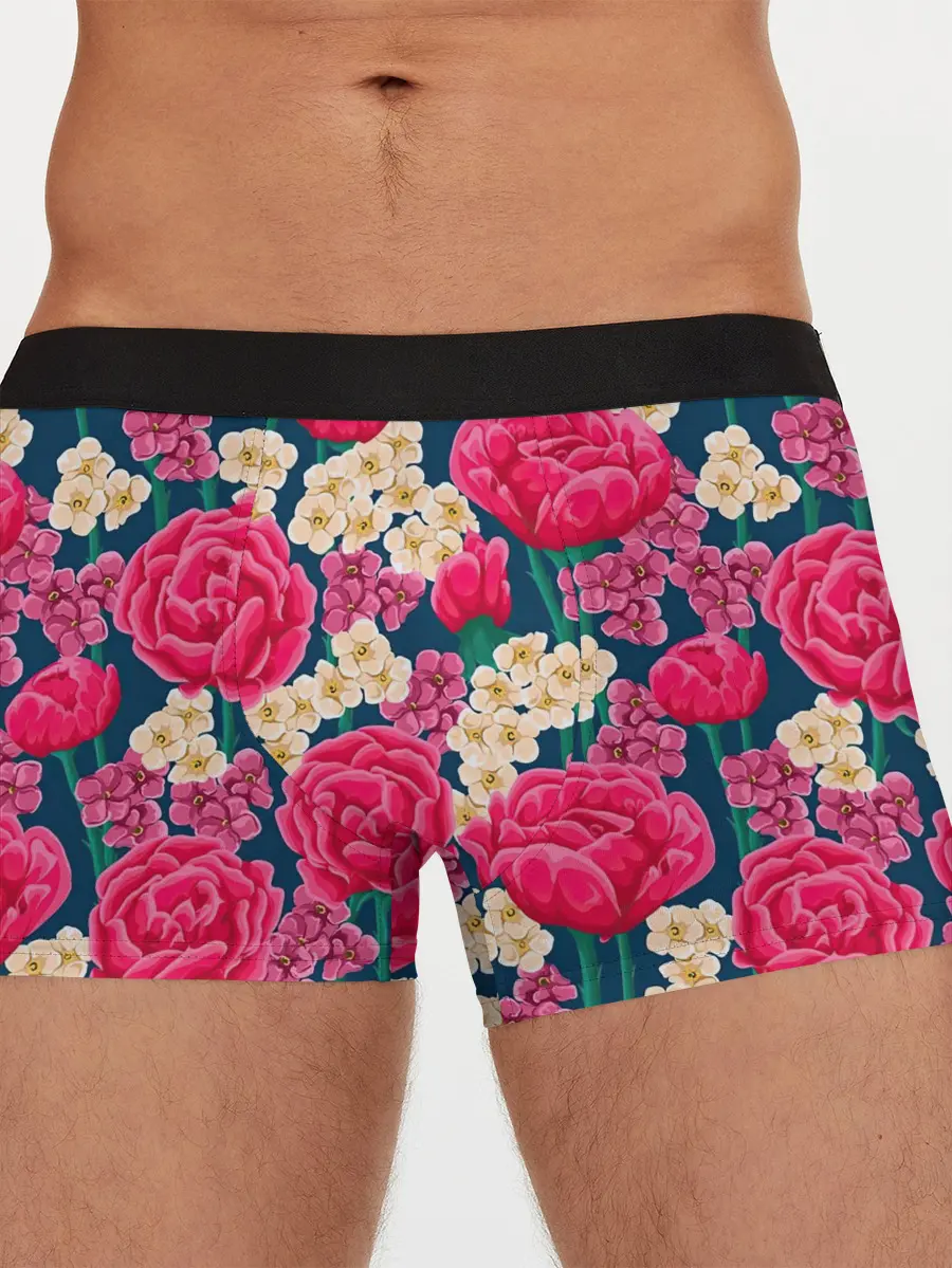 Мужские трусы боксеры / Поле роз