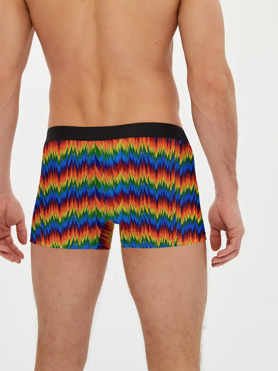 Мужские трусы боксеры / РАДУЖНАЯ КИСЛОТА