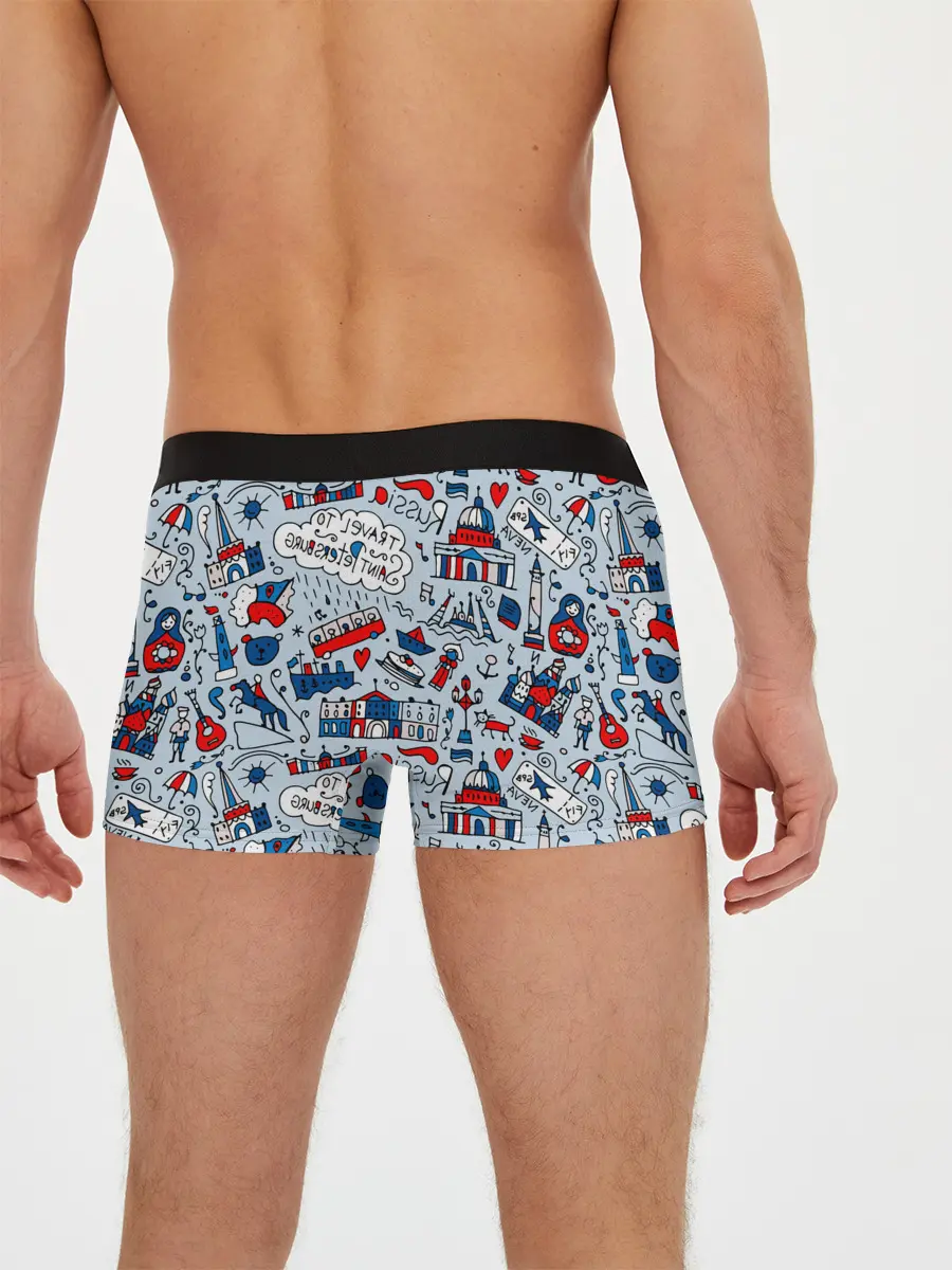Мужские трусы боксеры / Travel to Saint Petersburg