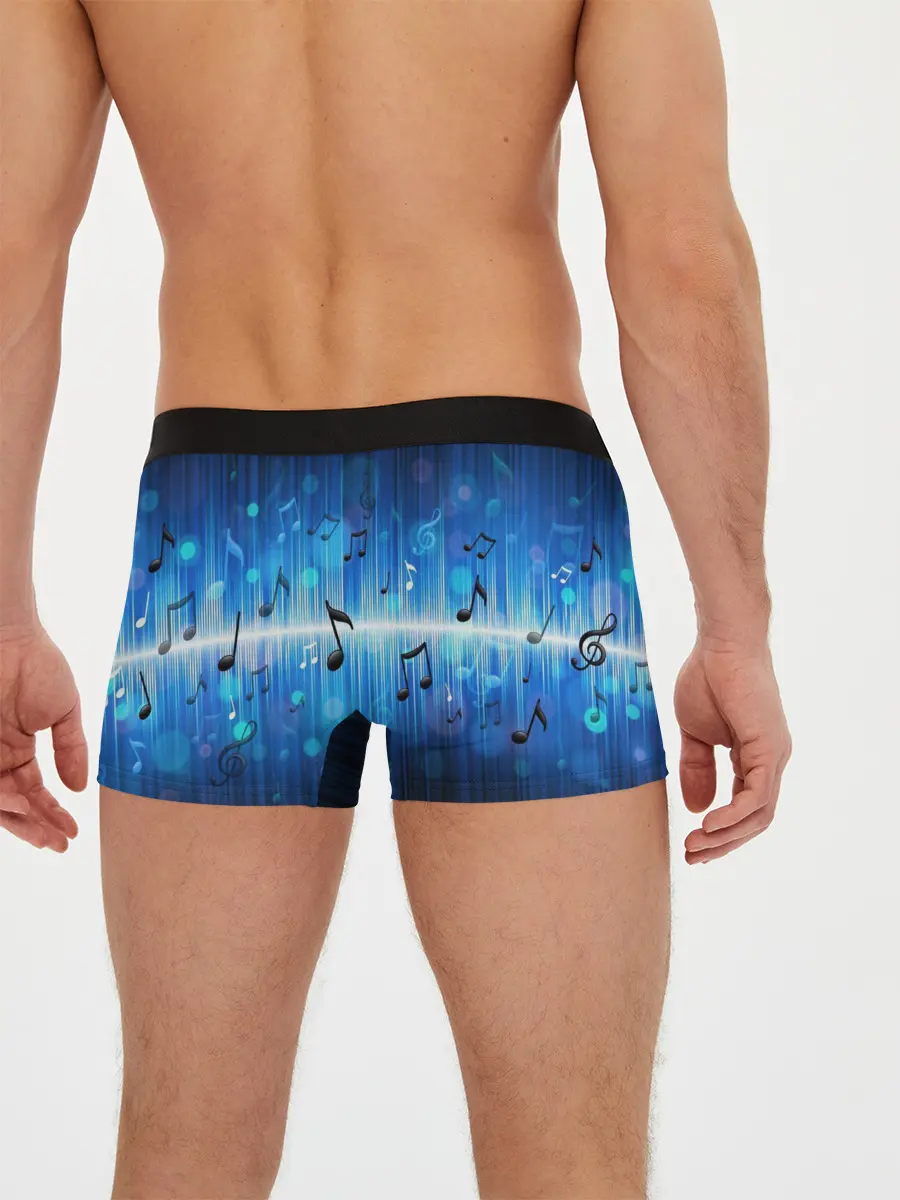 Мужские трусы боксеры / Абстракция музыка