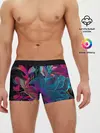 Мужские трусы боксеры / Flowers | Неон