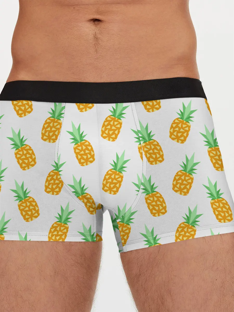 Мужские трусы боксеры / Ананасы.