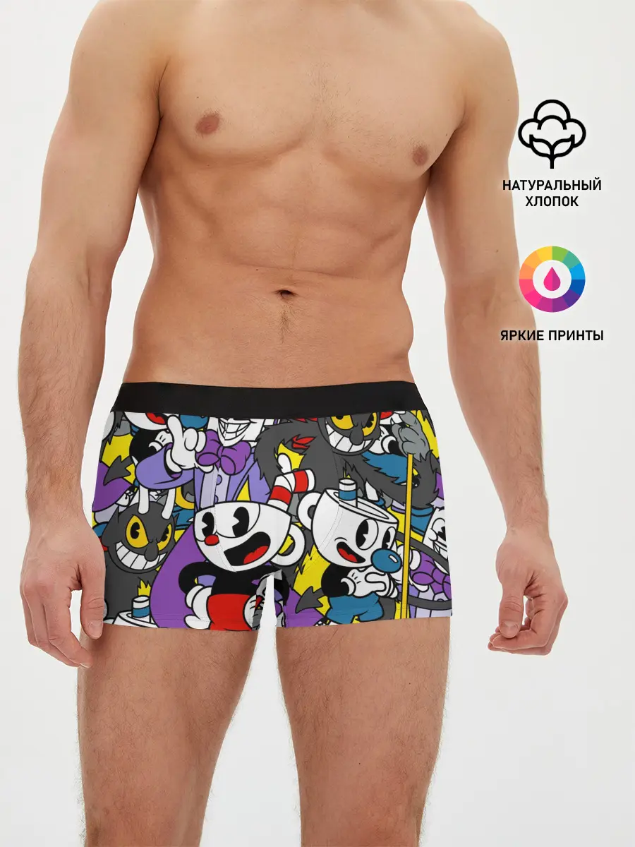 Мужские трусы боксеры / Cuphead