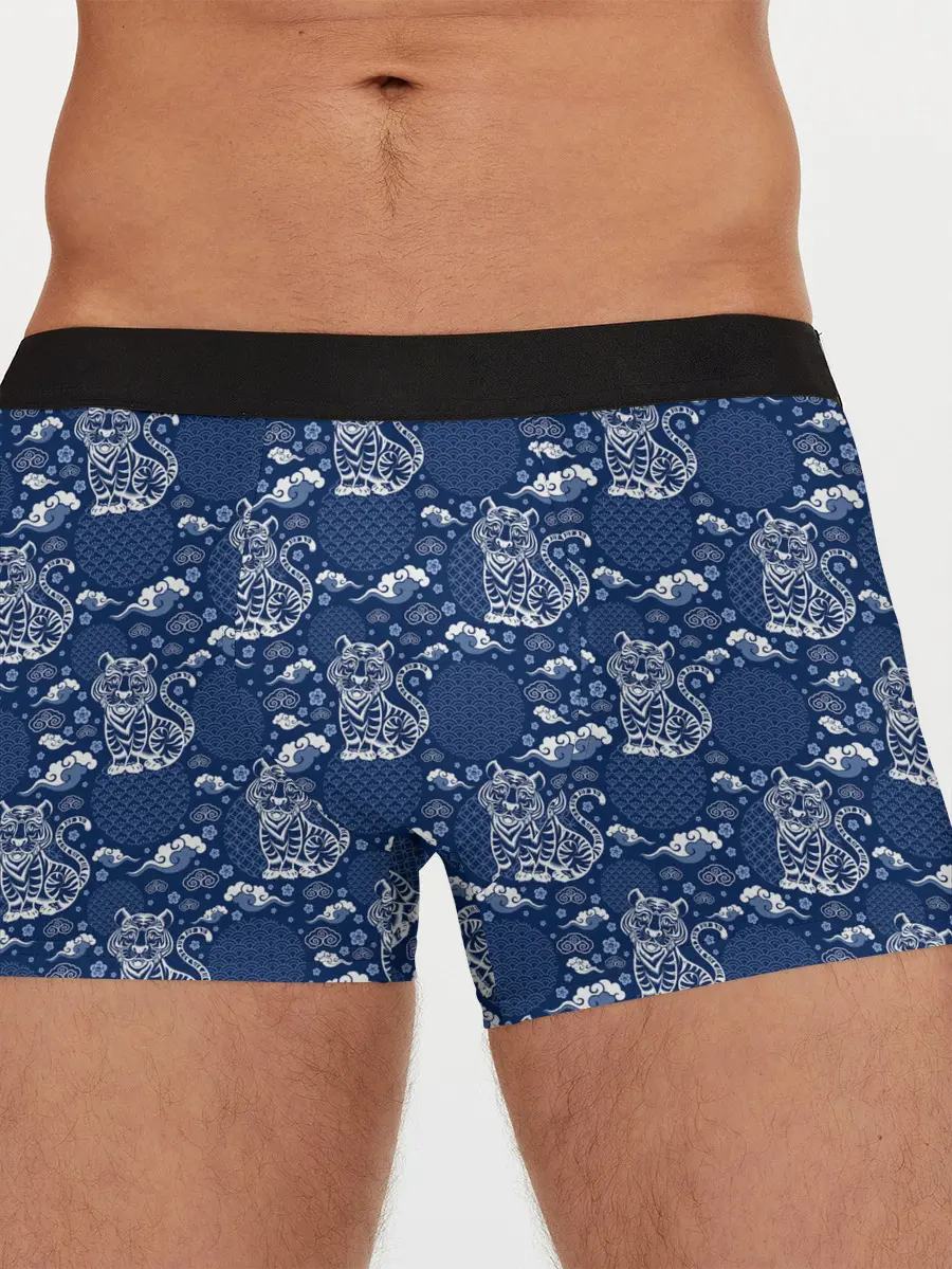 Мужские трусы боксеры / Тигры паттерн