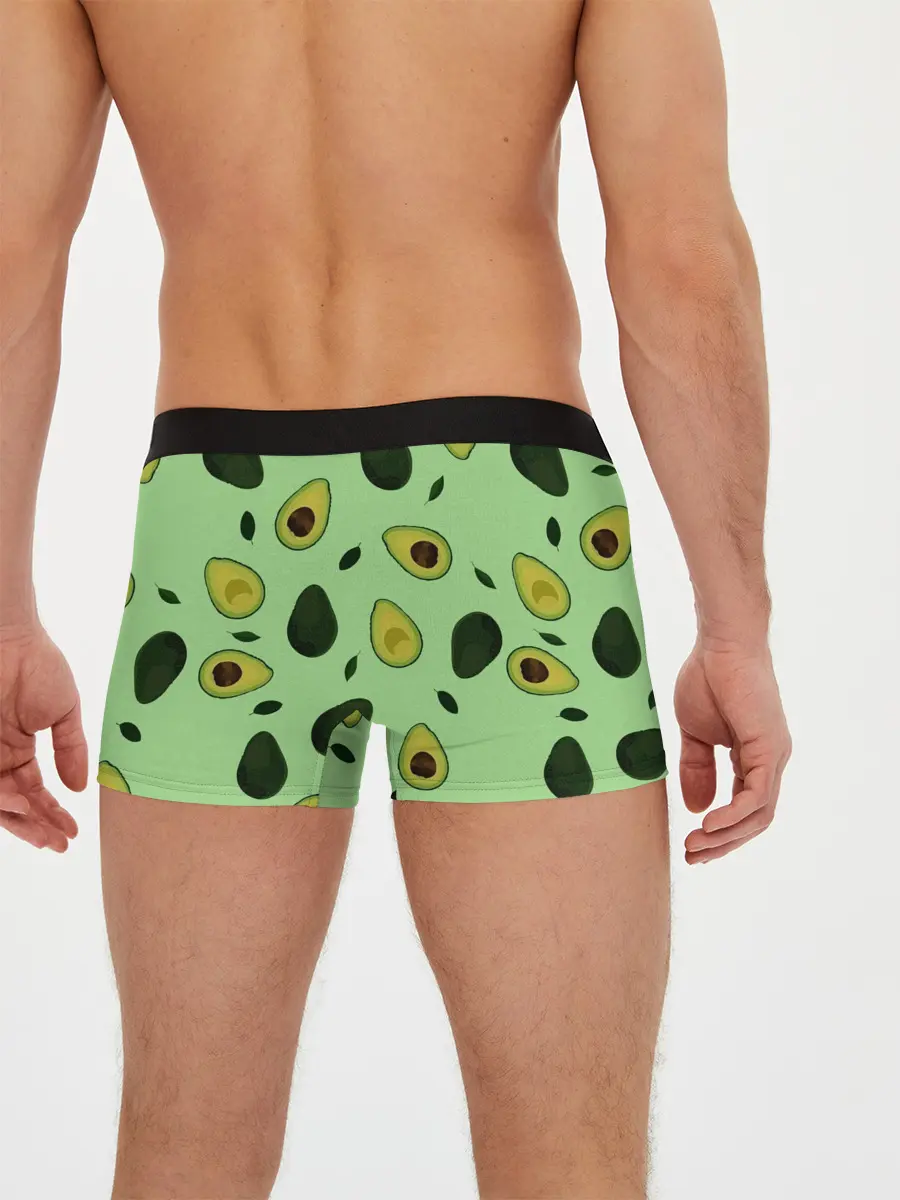 Мужские трусы боксеры / Авокадо