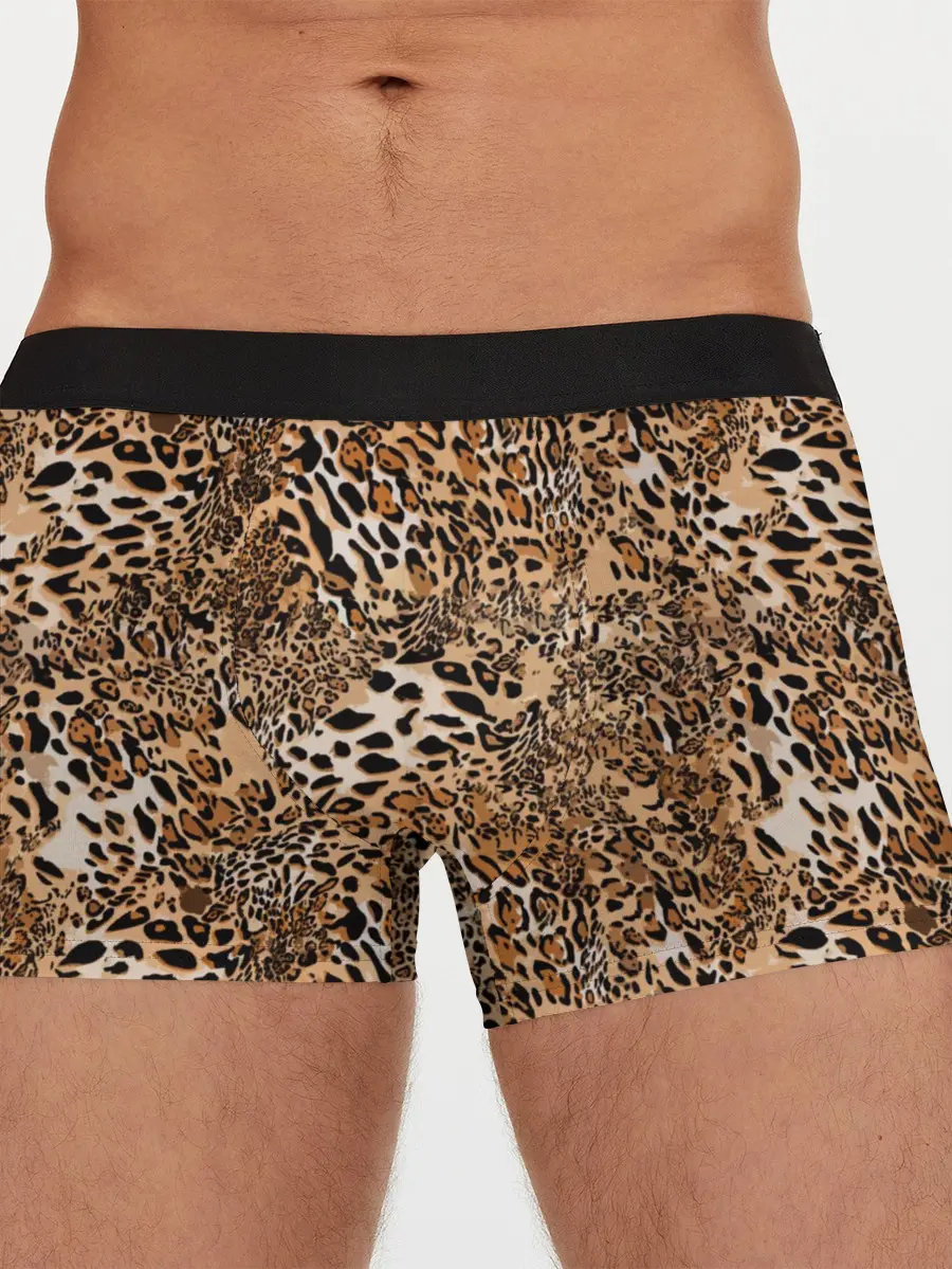 Мужские трусы боксеры / Леопард