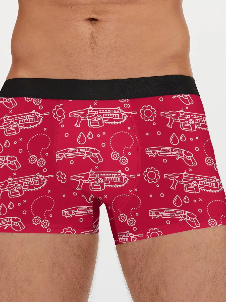 Мужские трусы боксеры / Gears pattern