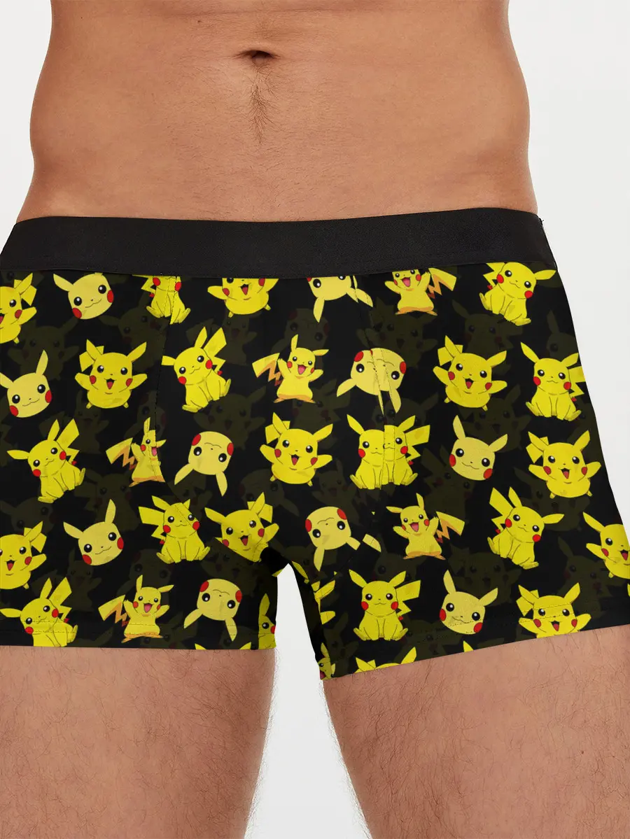 Мужские трусы боксеры / ПИКАЧУ ПАТТЕРН / PIKA PIKACHU /