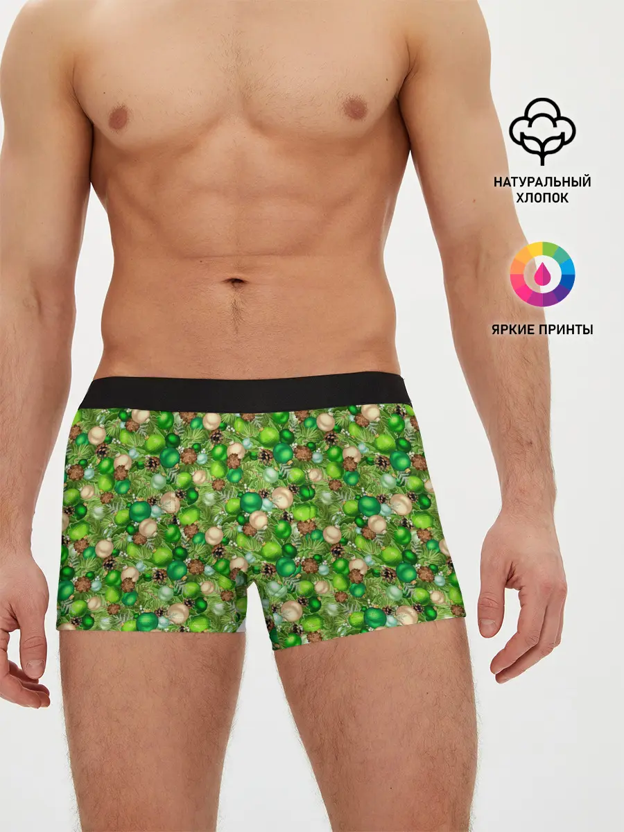Мужские трусы боксеры / Новогодние Игрушки