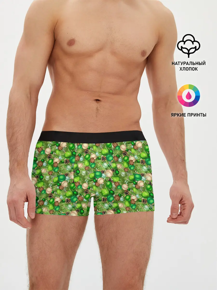 Мужские трусы боксеры / Новогодние Игрушки