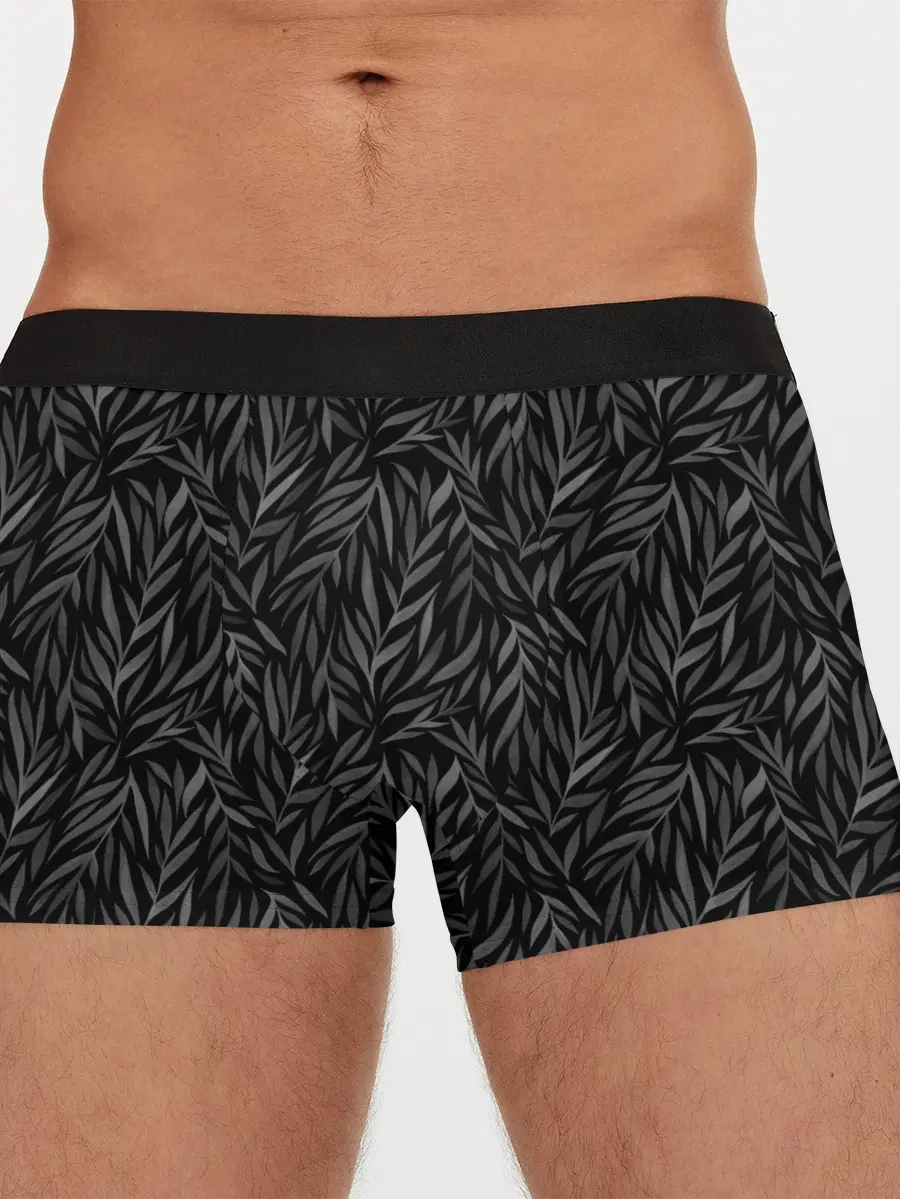 Мужские трусы боксеры / Растительный орнамент