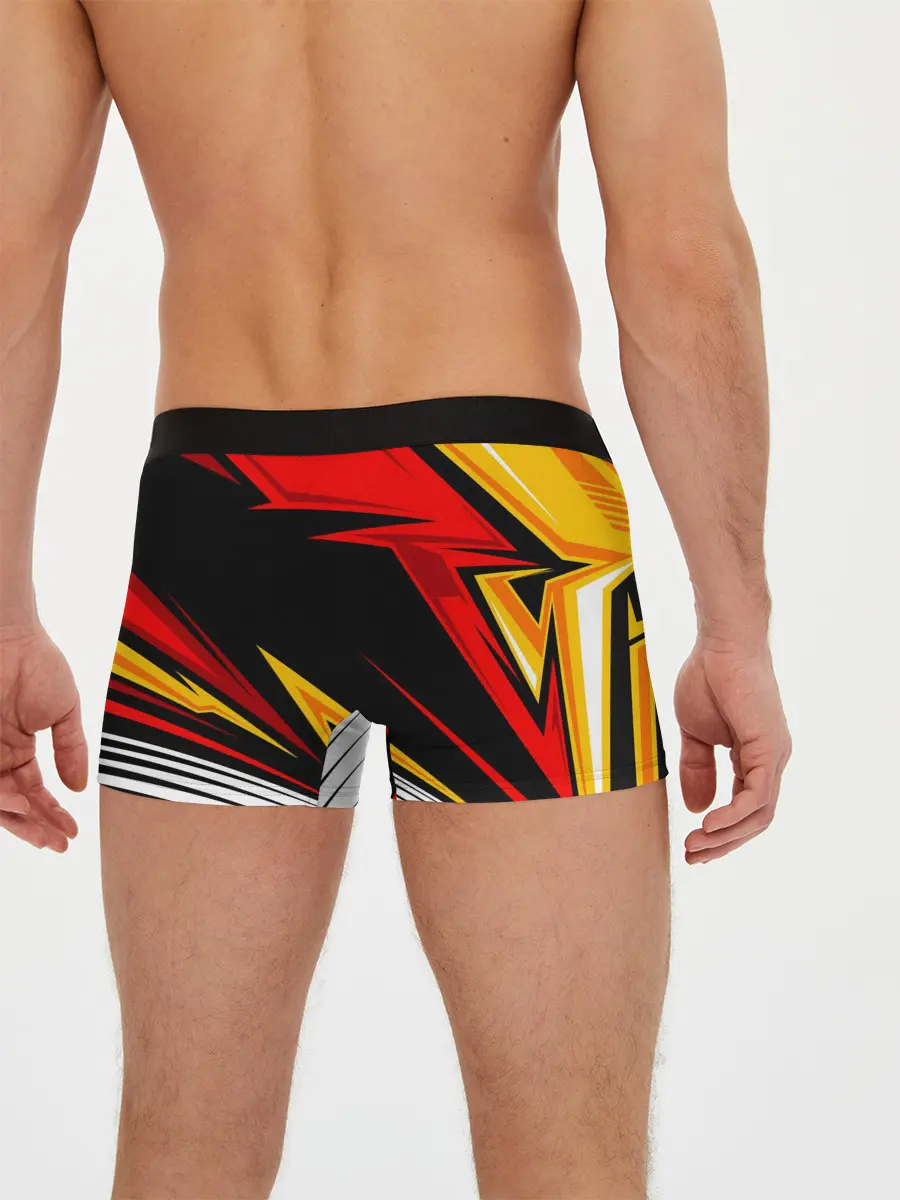 Мужские трусы боксеры / КРАСНО-ЖЕЛТЫЙ СПОРТ | SPORT
