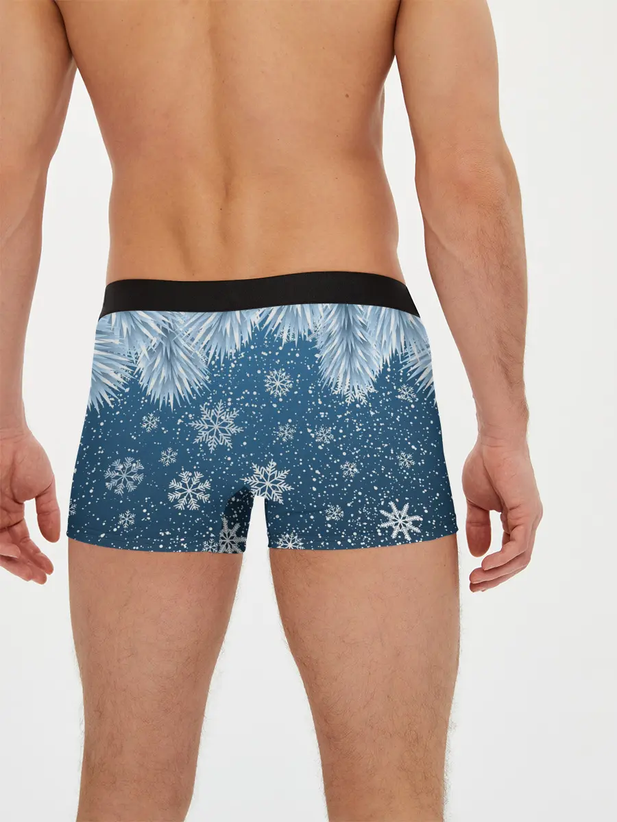 Мужские трусы боксеры / Снежное Настроенние