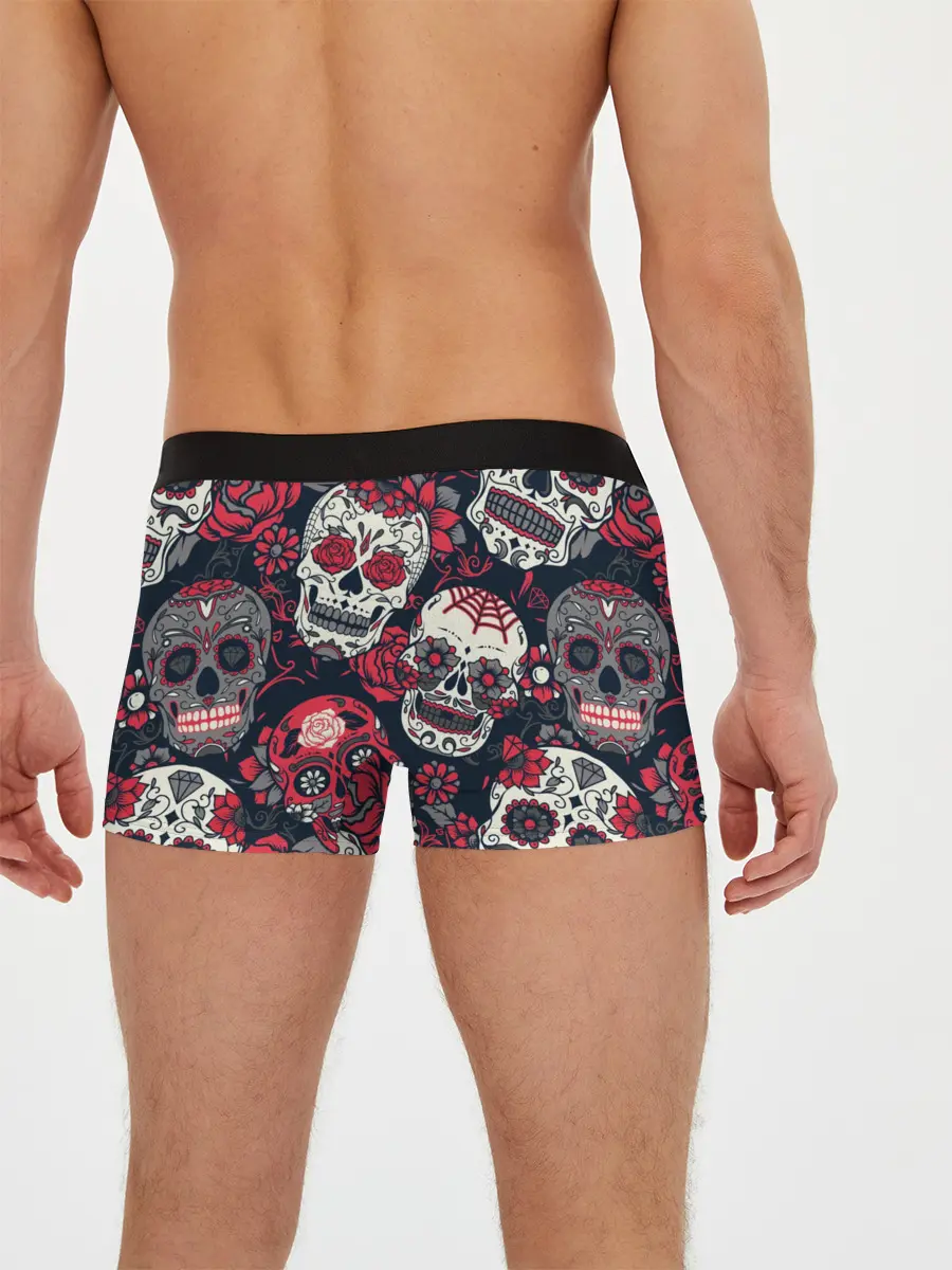 Мужские трусы боксеры / Мексиканские черепа