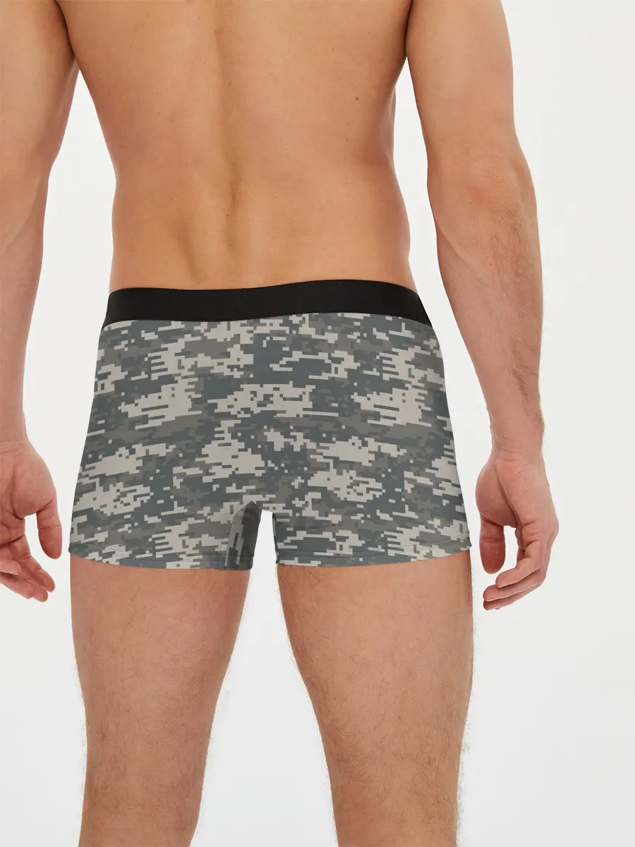 Мужские трусы боксеры / Цифровой камуфляж
