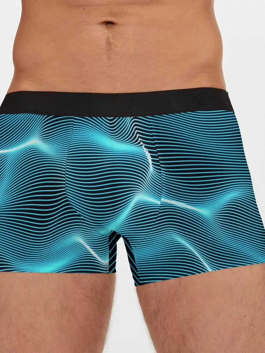 Мужские трусы боксеры / Neon lines