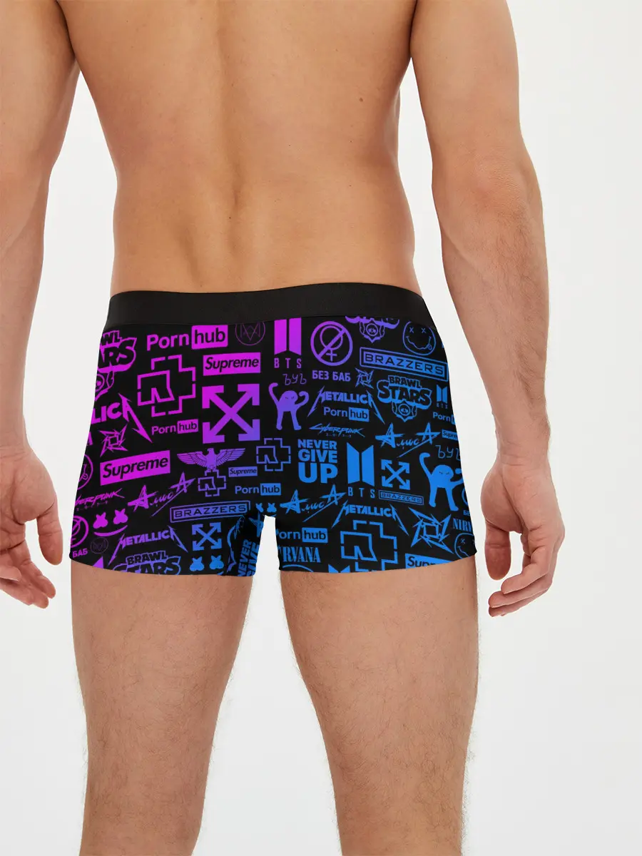 Мужские трусы боксеры / ЛУЧШИЕ ПРИНТЫ LOGOBOMBING
