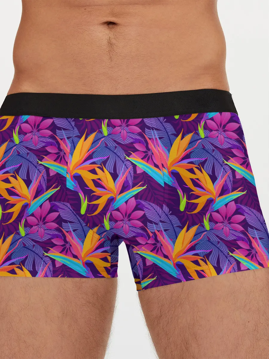 Мужские трусы боксеры / Тропические листья