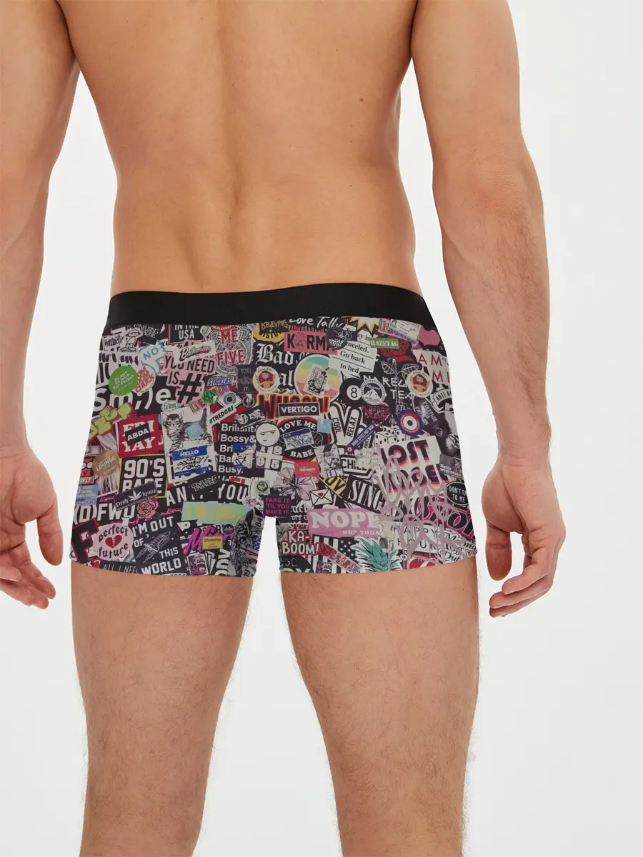 Мужские трусы боксеры / Набор Стикеров