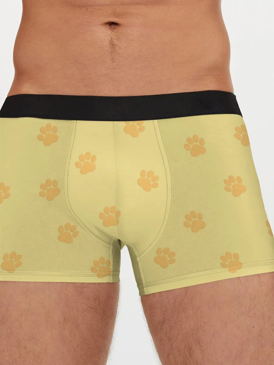 Мужские трусы боксеры / Кошачьи следы