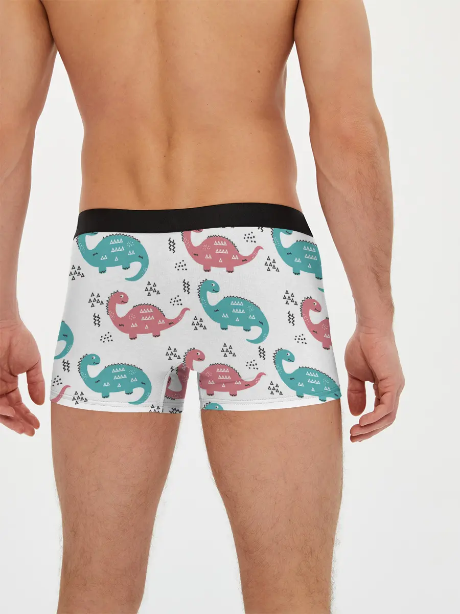 Мужские трусы боксеры / Милые динозаврики