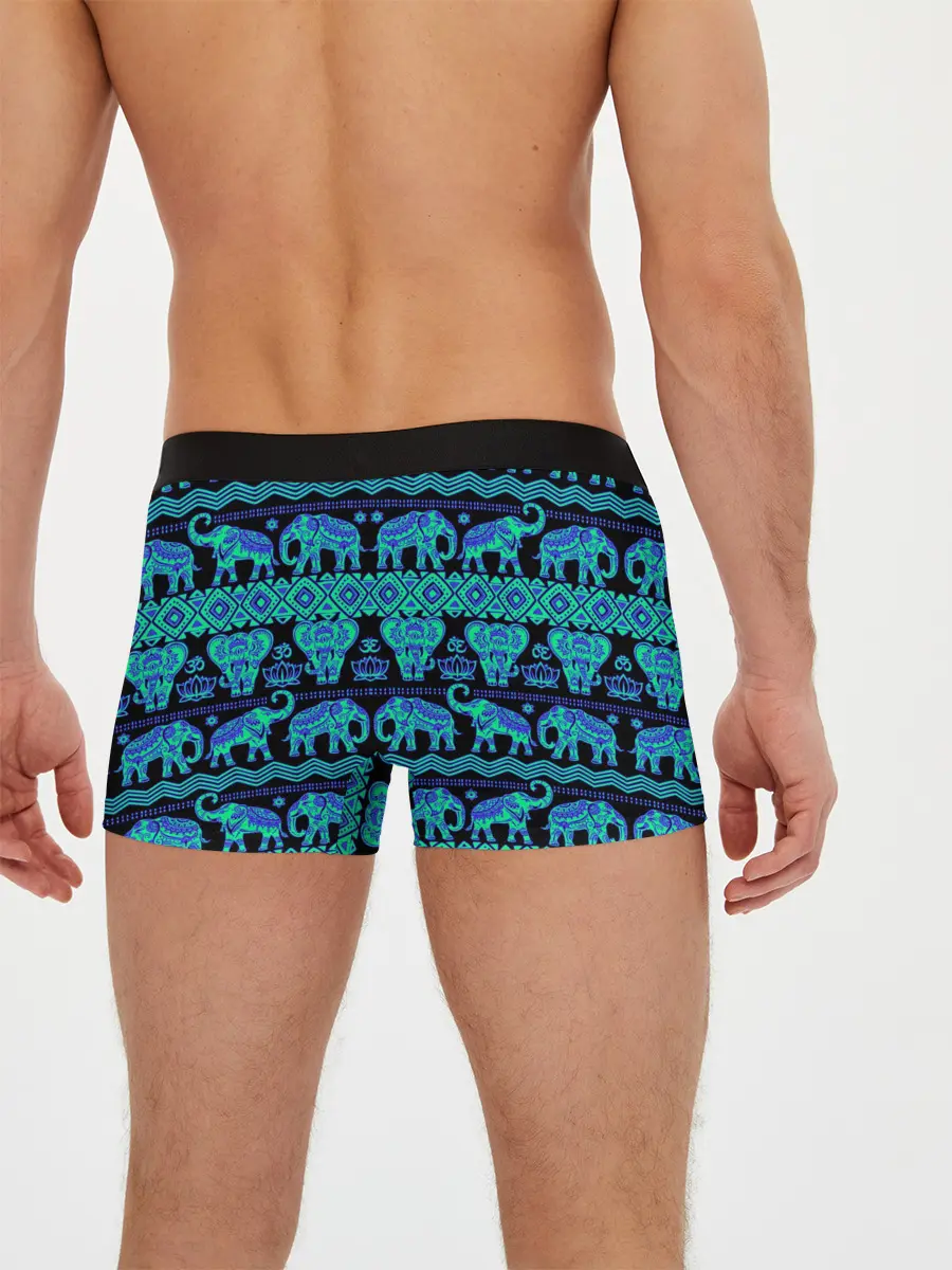 Мужские трусы боксеры / Слоны | Узоры