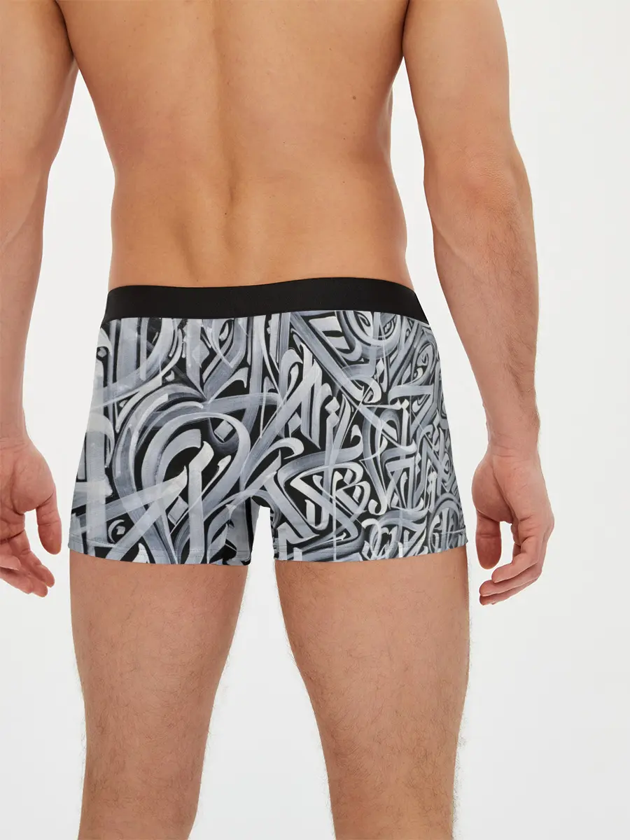 Мужские трусы боксеры / Каллиграфия