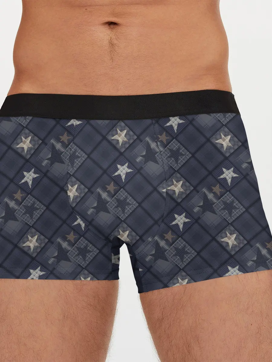 Мужские трусы боксеры / Модное лоскутное шитье