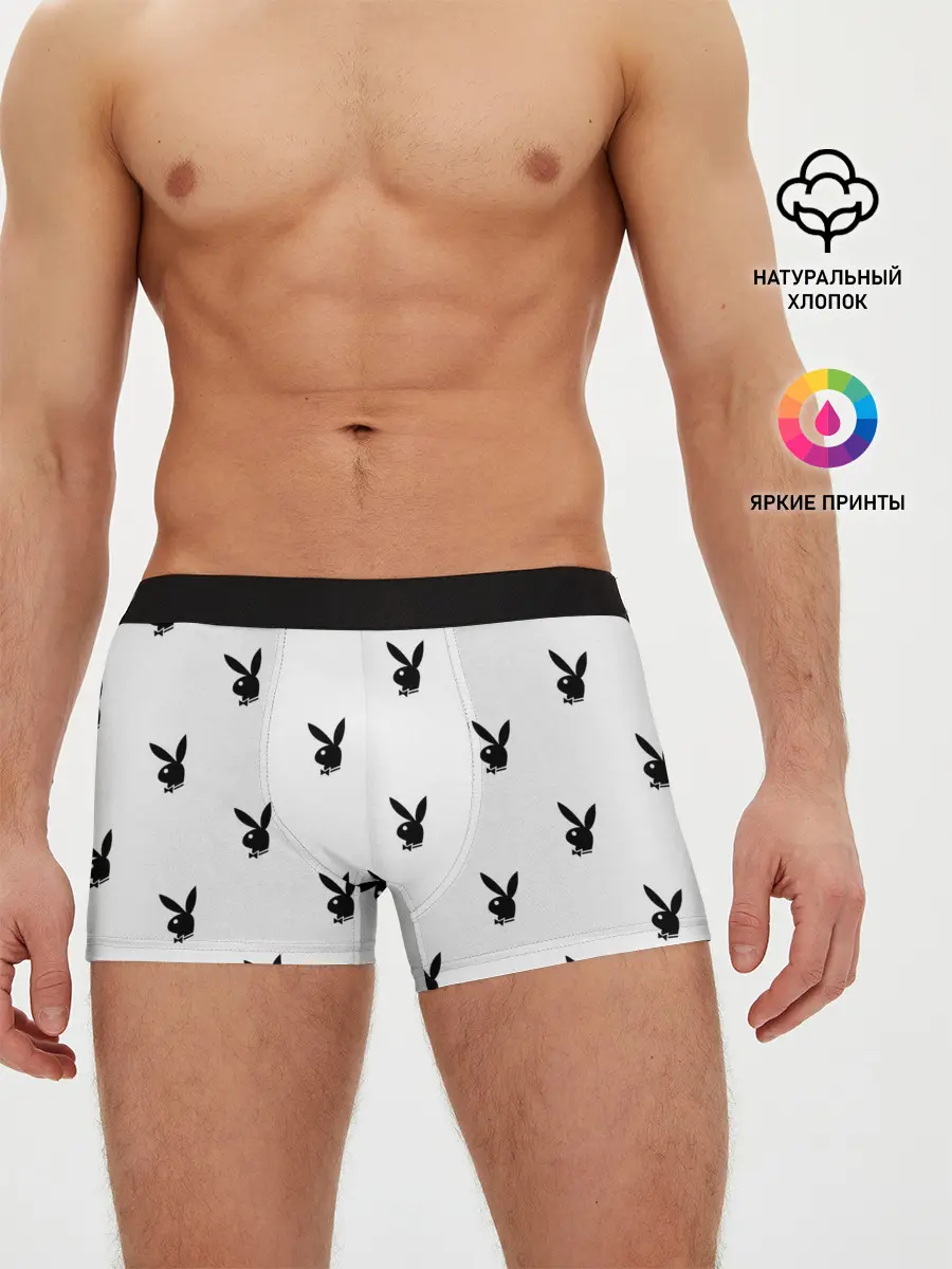 Мужские трусы боксеры / PLAYBOY | ПЛЕЙБОЙ
