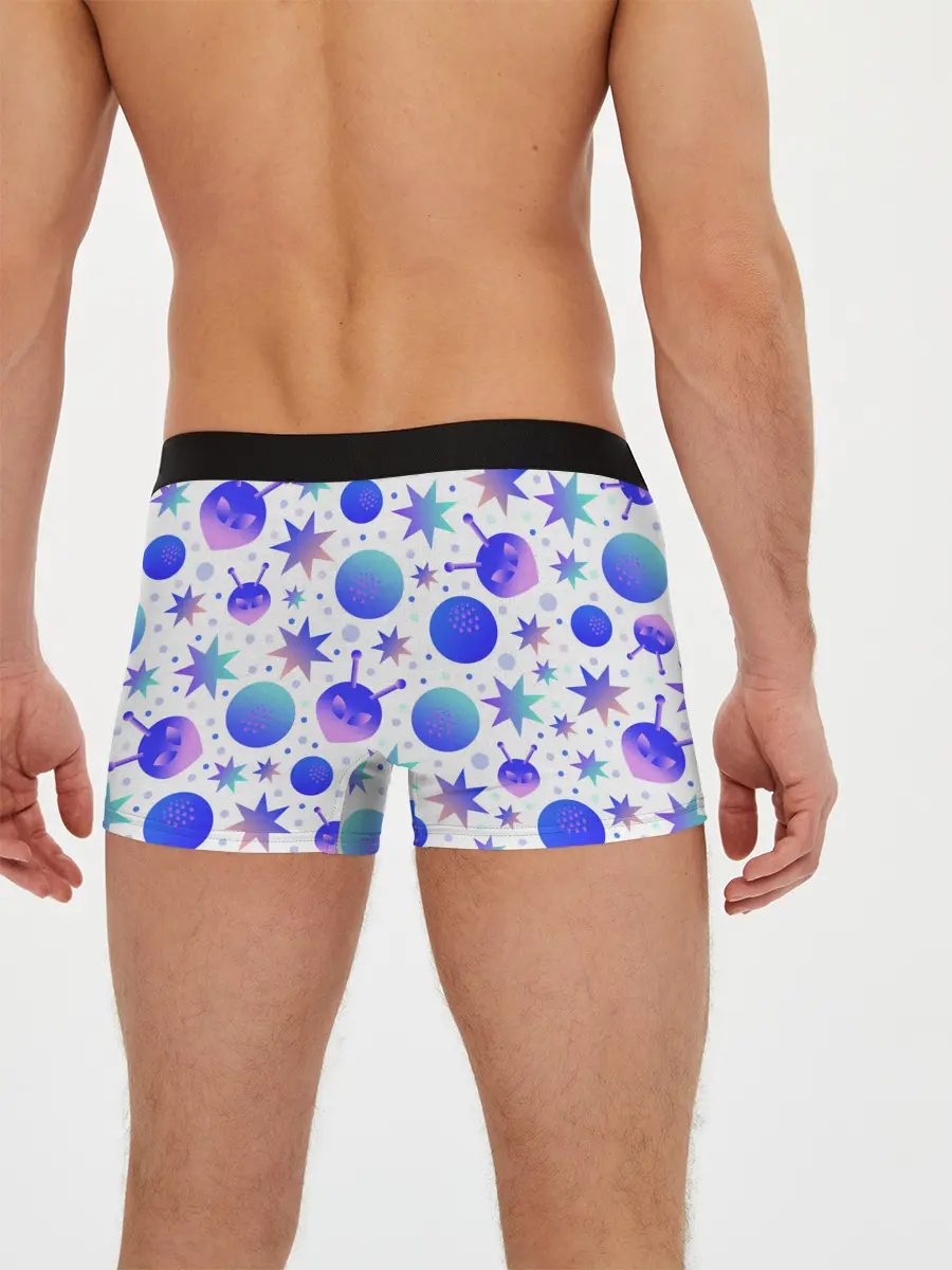 Мужские трусы боксеры / Яркая галактика