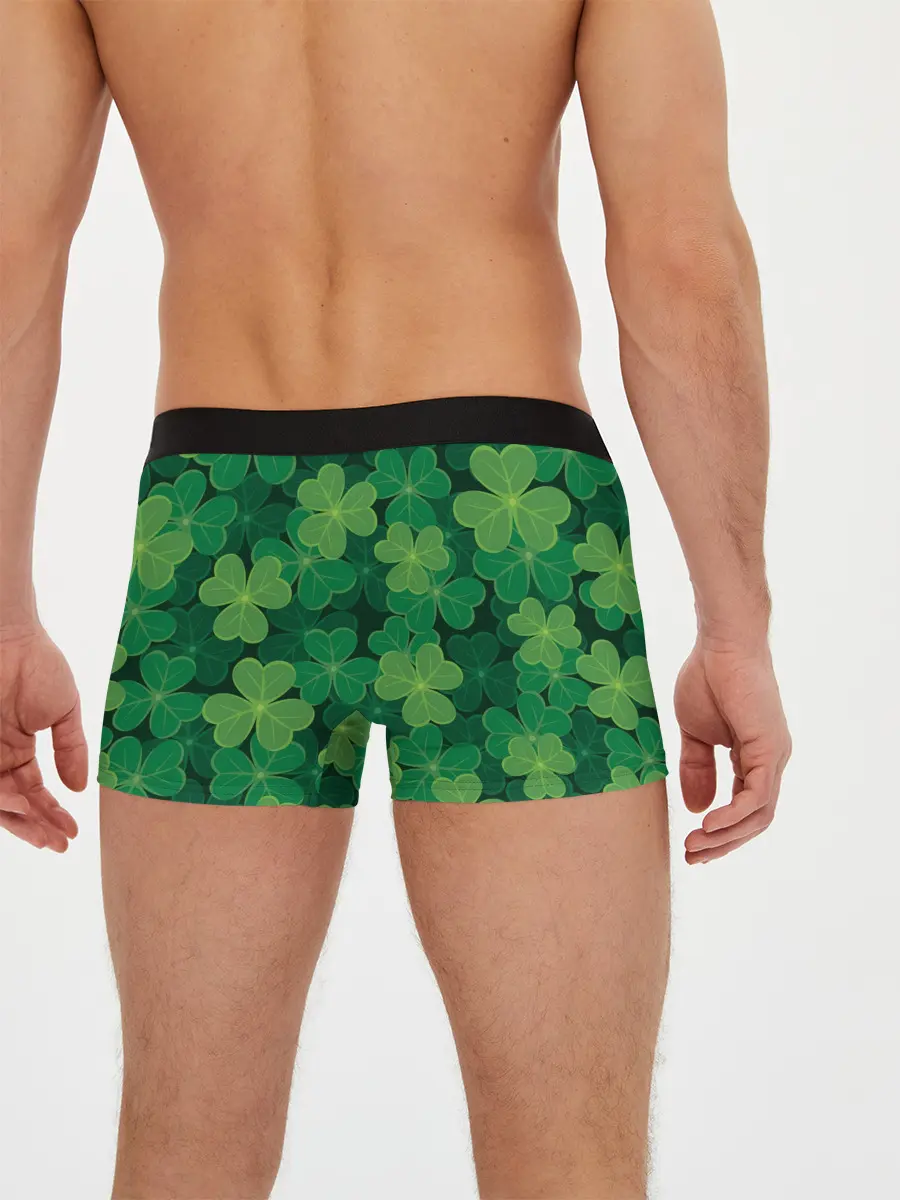 Мужские трусы боксеры / Ирландский клевер