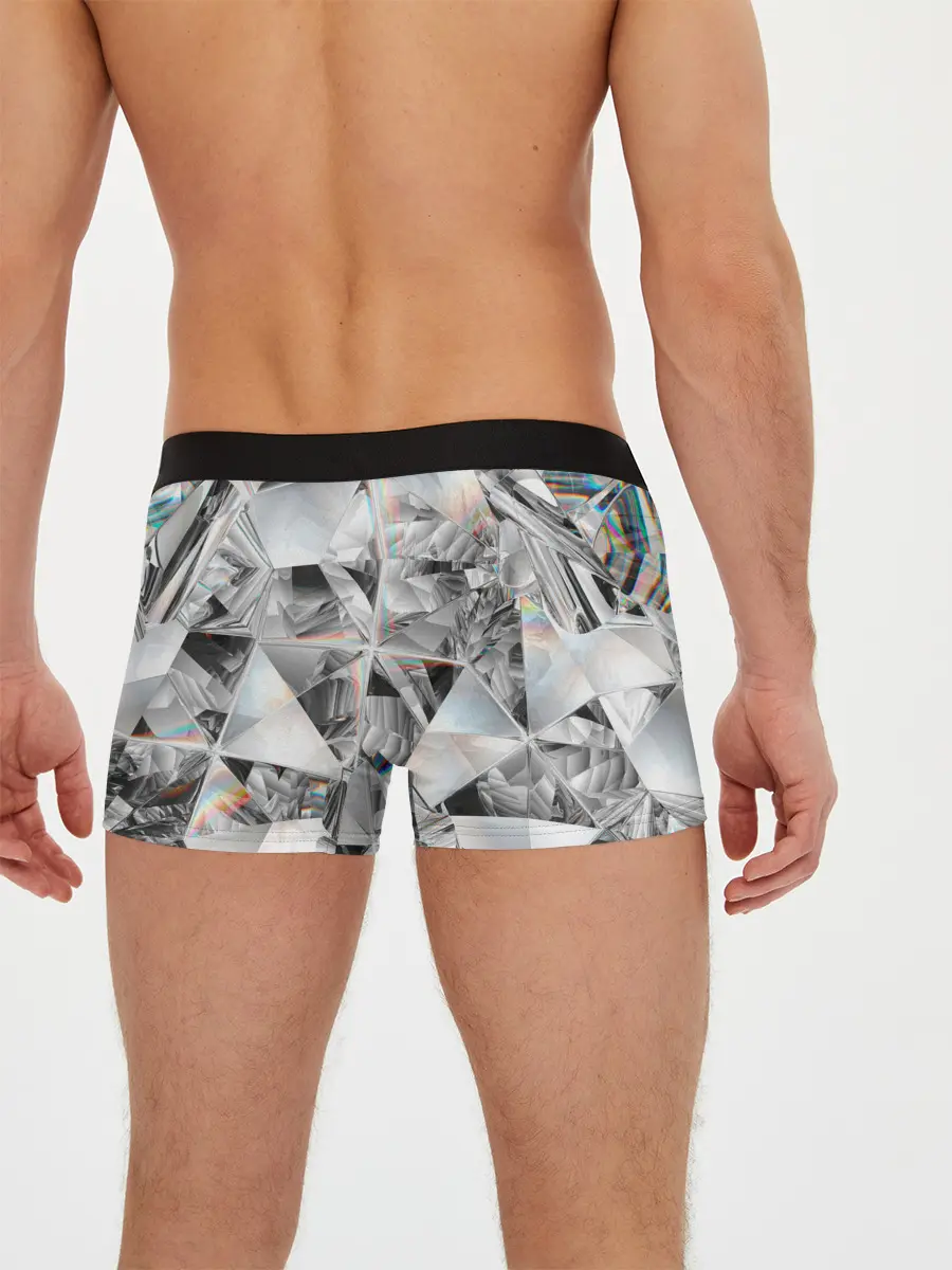 Мужские трусы боксеры / зеркальный калейдоскоп