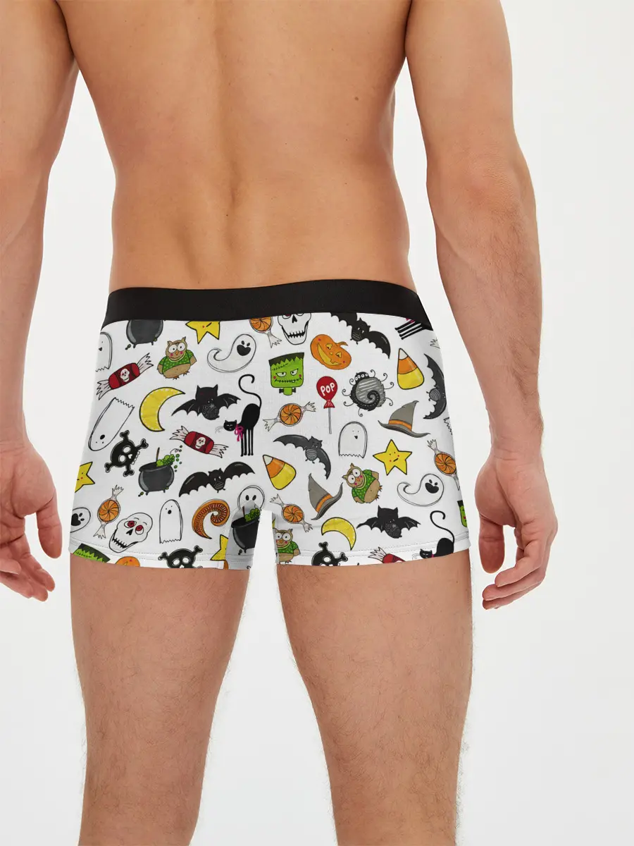 Мужские трусы боксеры / Хэллоуин паттерн