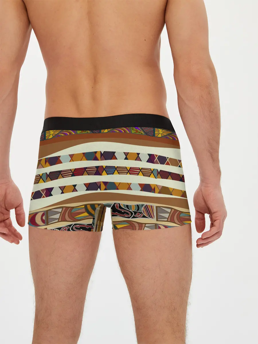 Мужские трусы боксеры / Африканская мозаика