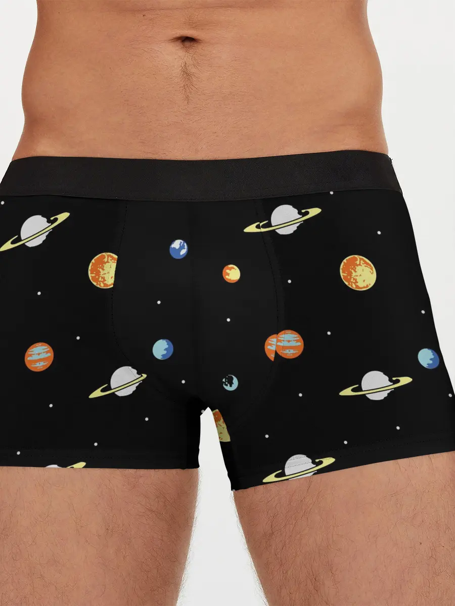 Мужские трусы боксеры / Планеты в космосе