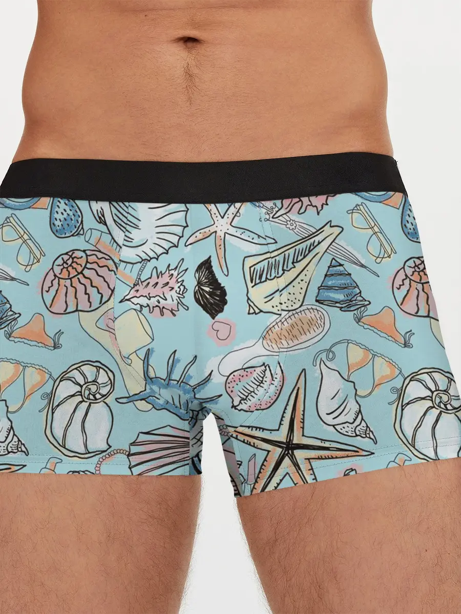 Мужские трусы боксеры / Морские обитатели