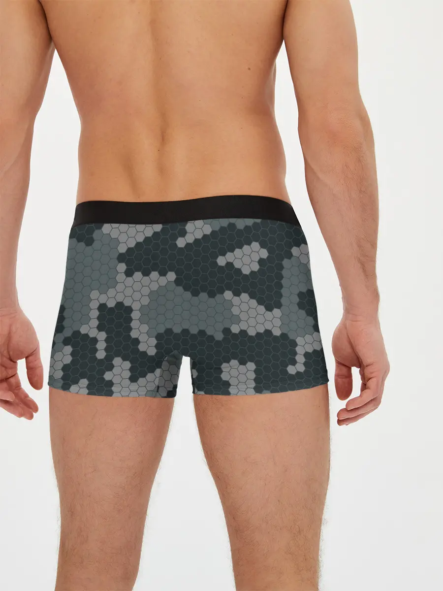 Мужские трусы боксеры / КАМУФЛЯЖ СОТЫ