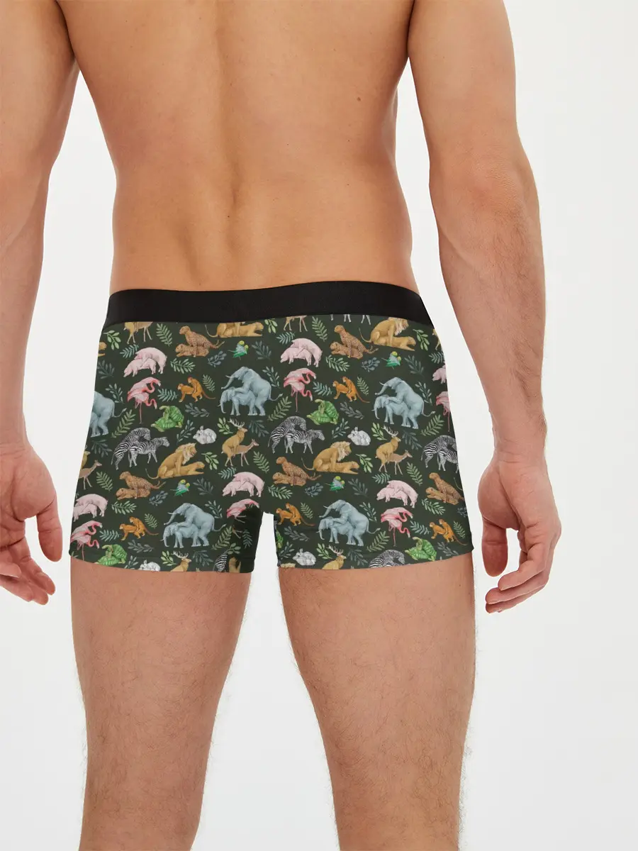 Мужские трусы боксеры / Дикие Звери Паттерн