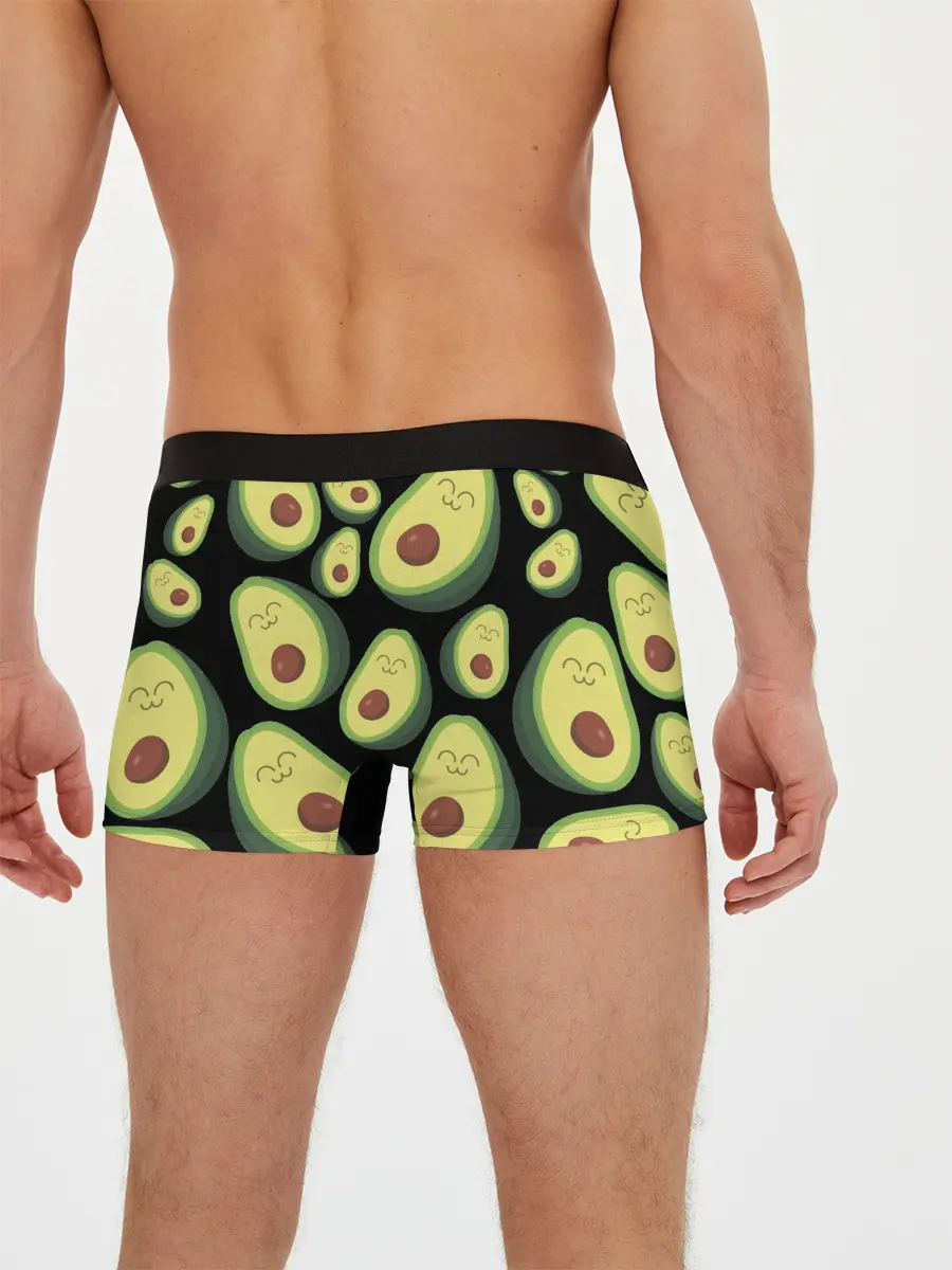 Мужские трусы боксеры / Авокадо паттерн